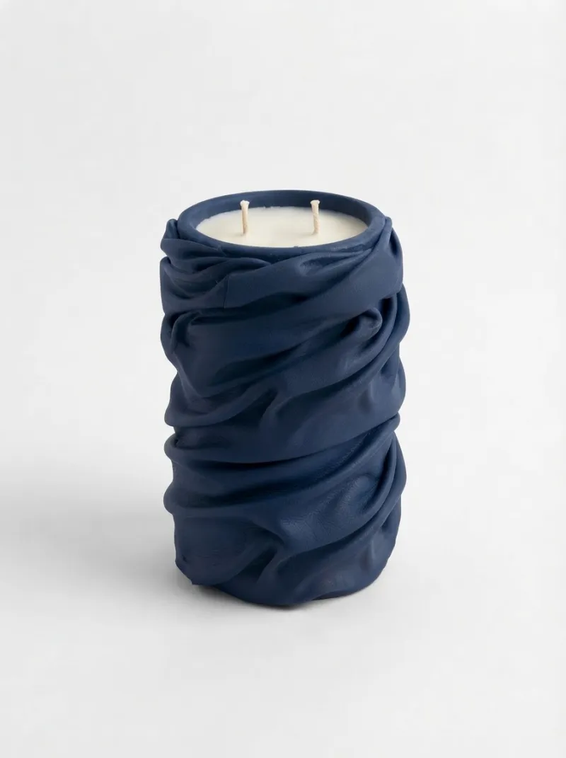 Bougie Ligna Rouge Bleu Encre de Chine