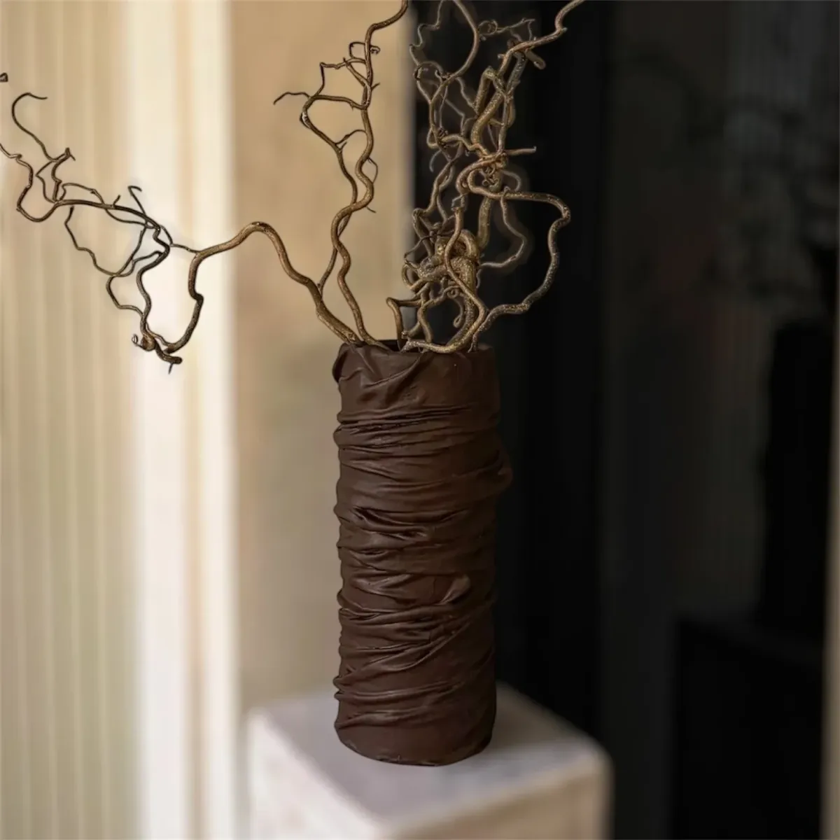 Vase LIGNA et branchages